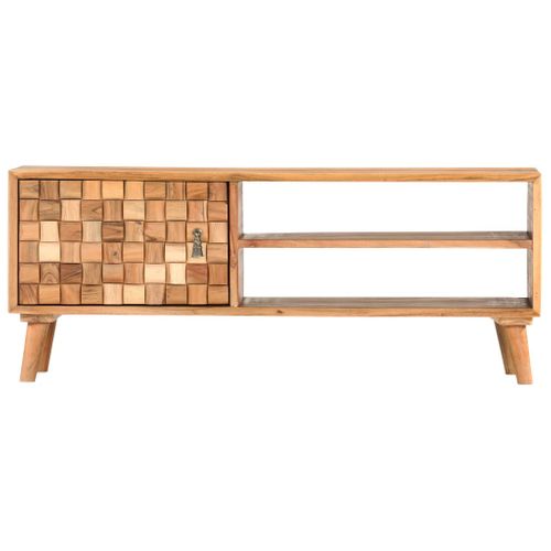Meuble TV 100x30x40 Cm Bois D'acacia Massif