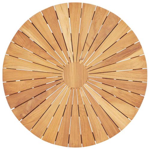 Table Pliable De Jardin Ø 60 Cm Bois De Teck Solide