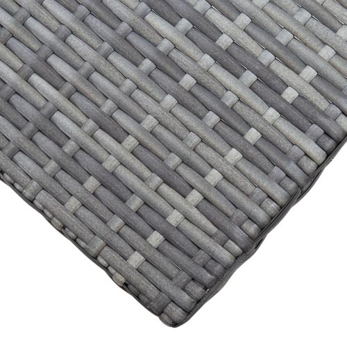 Tabouret Pliable Résine Tressée Gris