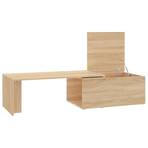 Table Basse Chêne Sonoma 150x50x35 Cm Bois D’ingénierie