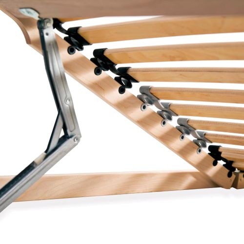 Sommiers à Lattes 2 Pièces Avec 28 Lattes 7 Zones 80x200 Cm