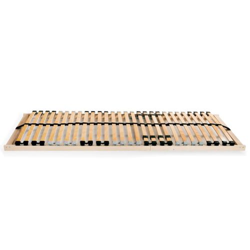 Sommiers à Lattes 2 Pièces Avec 28 Lattes 7 Zones 80x200 Cm