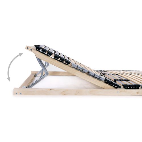 Sommiers à Lattes 2 Pièces Avec 42 Lattes 7 Zones 80x200 Cm