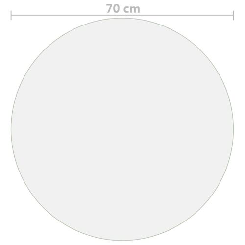 Protecteur De Table Mat Ø 70 Cm 1,6 Mm Pvc