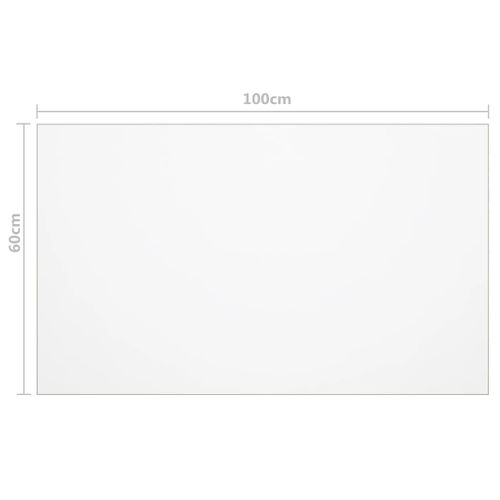 Protecteur De Table Transparent 100x60 Cm 1,6 Mm Pvc