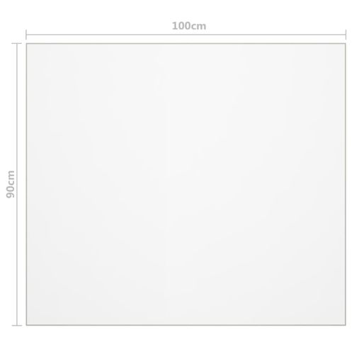 Protecteur De Table Mat 100x90 Cm 1,6 Mm Pvc