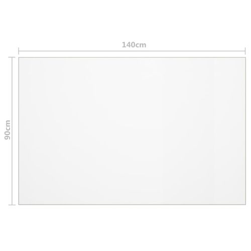 Protecteur De Table Mat 140x90 Cm 1,6 Mm Pvc