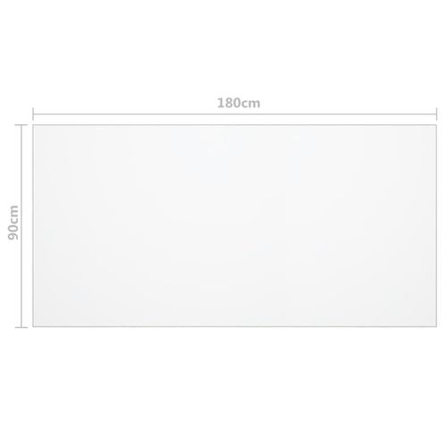 Protecteur De Table Transparent 180x90 Cm 1,6 Mm Pvc