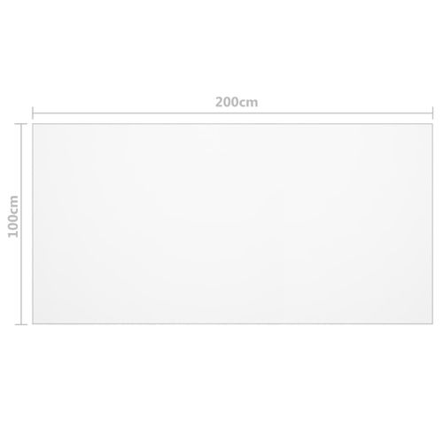 Protecteur De Table Mat 200x100 Cm 1,6 Mm Pvc