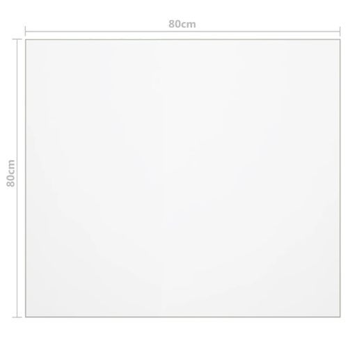 Protecteur De Table Mat 80x80 Cm 1,6 Mm Pvc