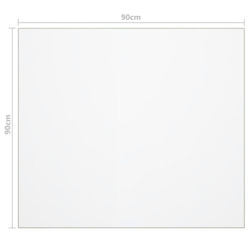 Protecteur De Table Mat 90x90 Cm 1,6 Mm Pvc