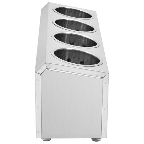 Porte-couverts 4 Grilles Rectangulaire Acier Inoxydable