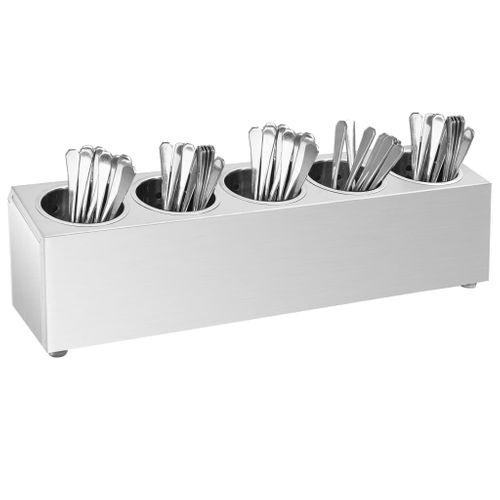 Porte-couverts 5 Grilles Rectangulaire Acier Inoxydable