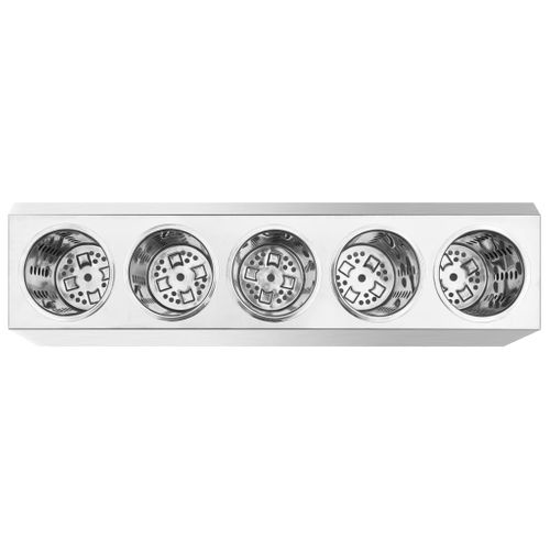 Porte-couverts 5 Grilles Rectangulaire Acier Inoxydable