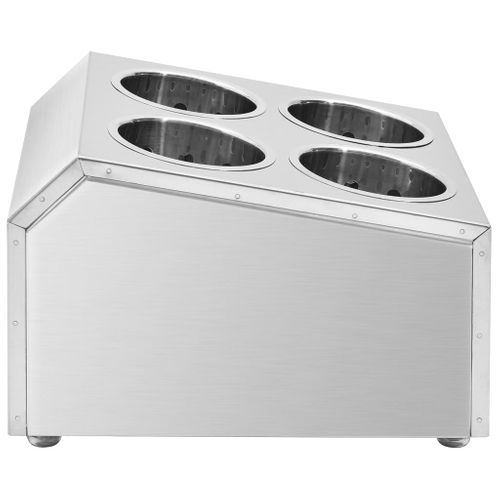 Porte-couverts 4 Grilles Carré Acier Inoxydable