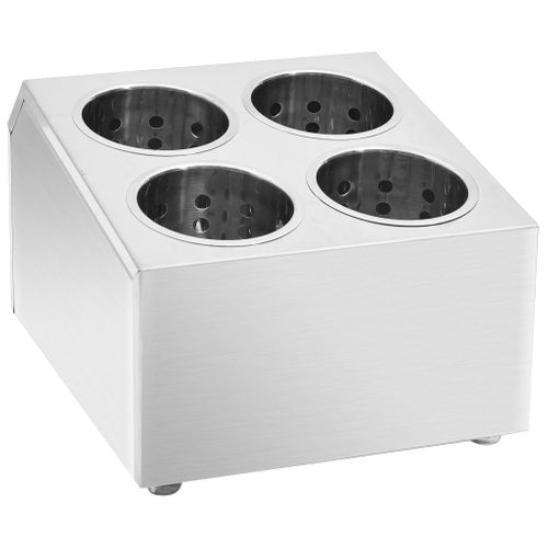 Porte-couverts 4 Grilles Carré Acier Inoxydable