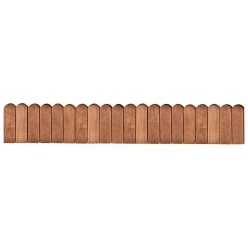 Rouleaux De Bordure 2 Pièces 120 Cm Bois De Pin Imprégné