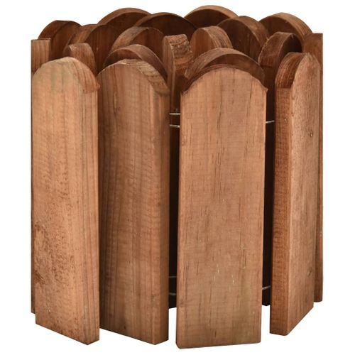 Rouleaux De Bordure 3 Pièces 120 Cm Bois De Pin Imprégné