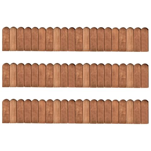 Rouleaux De Bordure 3 Pièces 120 Cm Bois De Pin Imprégné