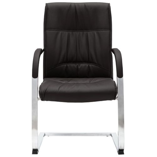 Chaise De Bureau Cantilever Noir Simili