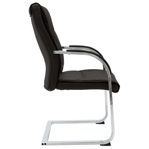 Chaise De Bureau Cantilever Noir Simili