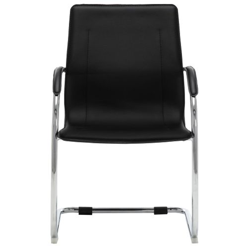 Chaise De Bureau Cantilever Noir Simili