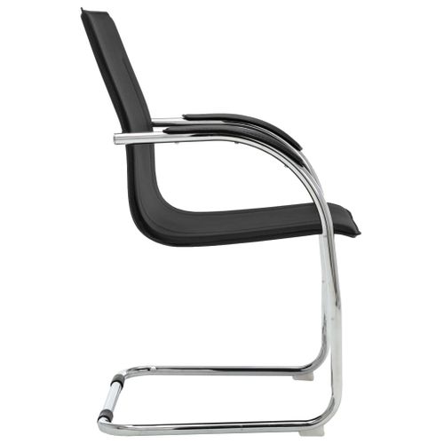 Chaise De Bureau Cantilever Noir Simili