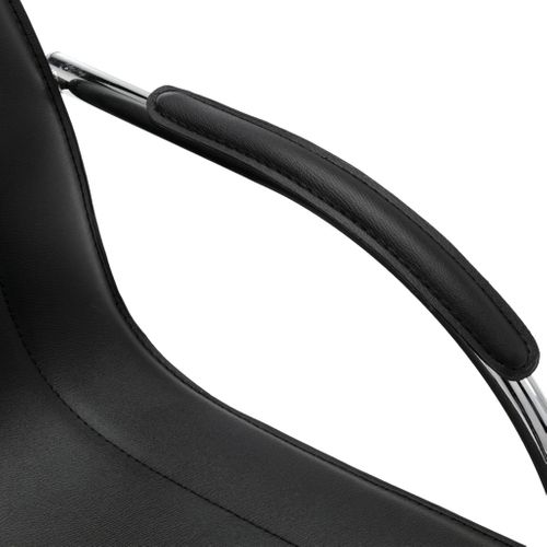 Chaise De Bureau Cantilever Noir Simili