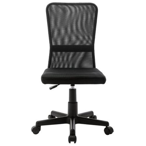 Chaise De Bureau Avec Dossier En Maille Respirant et Support Lombaire Ajustable Noire