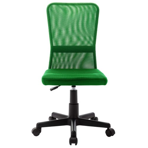 Chaise De Bureau Vert 44x52x100 Cm Tissu En Maille