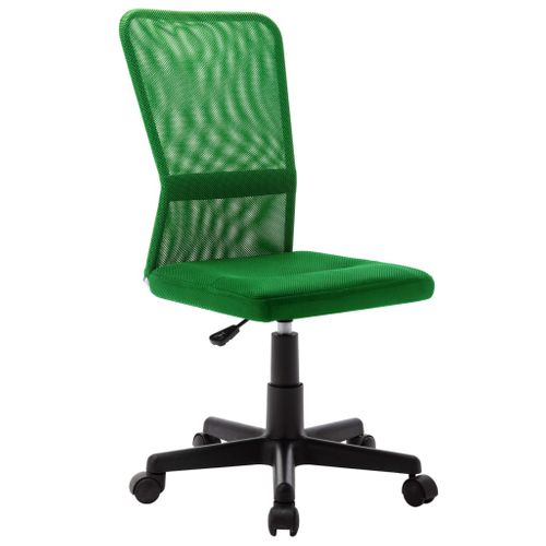 Chaise De Bureau Vert 44x52x100 Cm Tissu En Maille