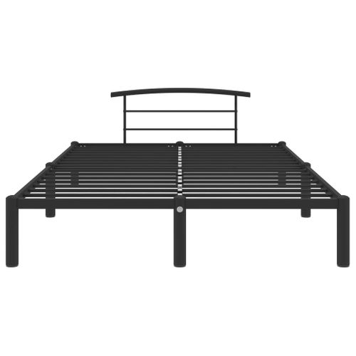 Cadre De Lit Noir Métal 120 X 200 Cm