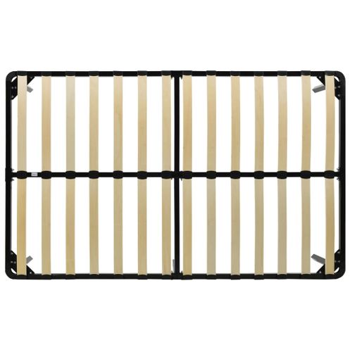 Cadre De Lit Noir Métal 120x200 Cm