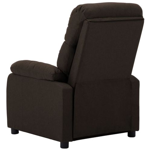Fauteuil Inclinable Marron Foncé Tissu