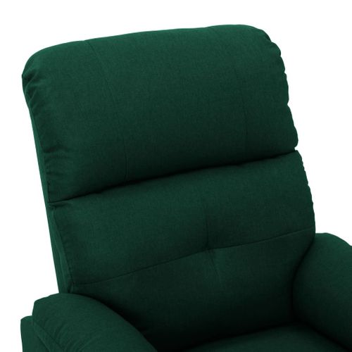 Fauteuil Inclinable Vert Foncé Tissu