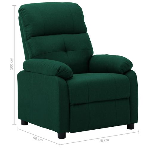 Fauteuil Inclinable Vert Foncé Tissu