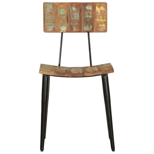 Chaises à Manger Lot De 2 Bois De Récupération Solide