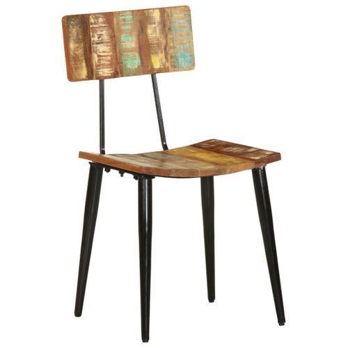 Chaises à Manger Lot De 2 Bois De Récupération Solide