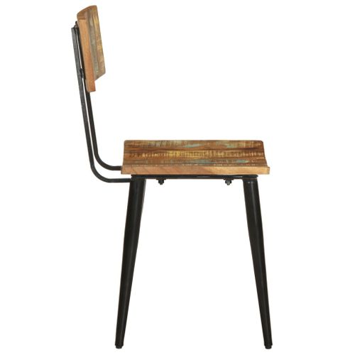 Chaises à Manger Lot De 2 Bois De Récupération Solide