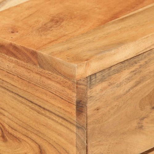 Table D'appoint En Forme D'u 45x30x61 Cm Bois D'acacia Massif