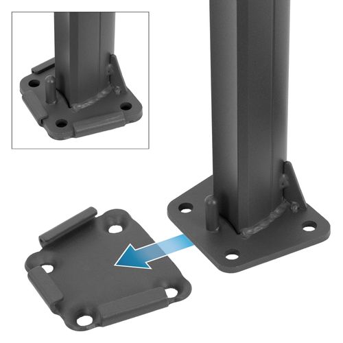 Store Latéral Alu De Balcon Brise-vue Protection Vie Privée 1,4x3 M Anthracite