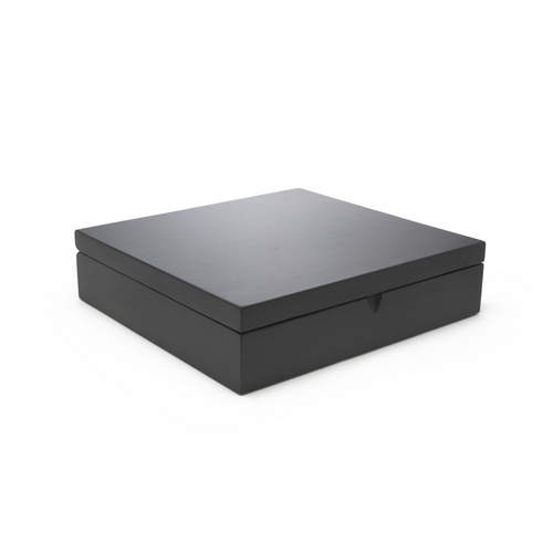 Universal - Coffret à Thé Noir 12 Compartiments Avec Fenêtre