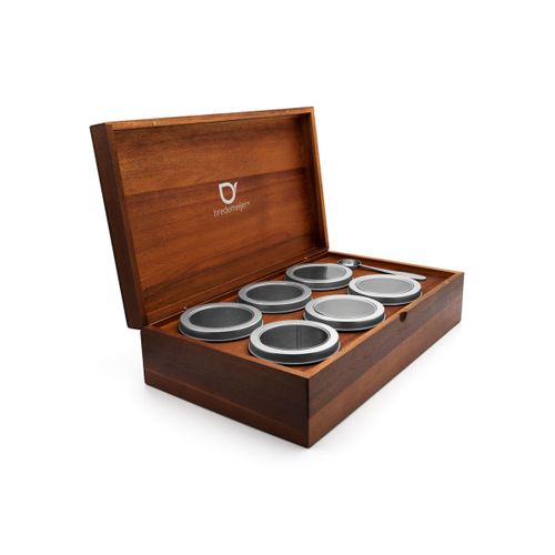 Universal - Coffret à Thé Avec 6 Boîtes à Thé Et Cuillère