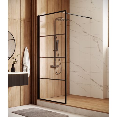 Paroi De Douche Essos - 90 X 200 Cm - Noir