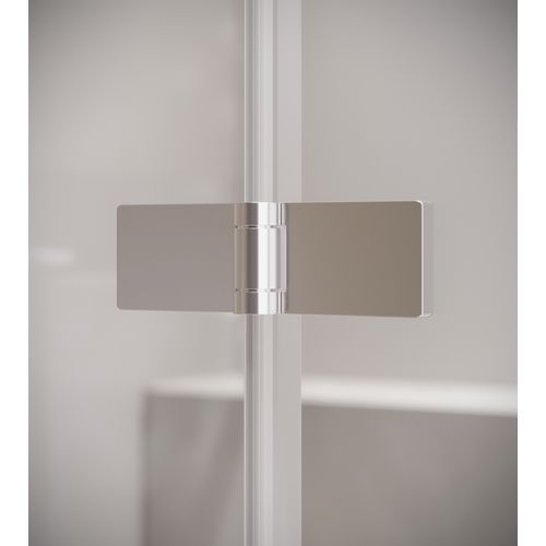 Paroi Baignoire Austin 100 X 140 Cm Chrome   Verre Transparent