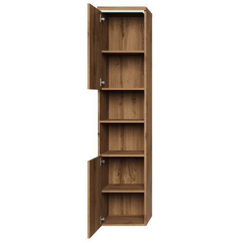 Armoire De Rangement Paso Hauteur 160 Cm Chene Meuble De Rangement Haut Placard Armoire Colonne