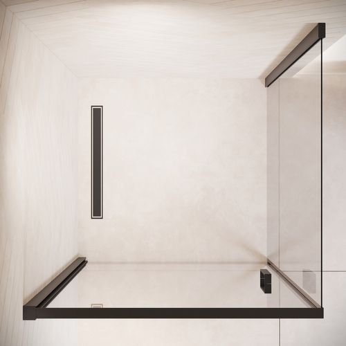Cabine De Douche Alava   90x90cm   Badplaats   Noir   Verre De Sécurité
