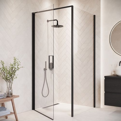 Cabine De Douche Alava   90x90cm   Badplaats   Noir   Verre De Sécurité