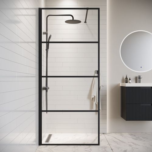 Paroi De Douche Essos - 70 X 200 Cm - Noir