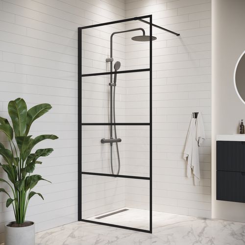 Paroi De Douche Essos - 70 X 200 Cm - Noir